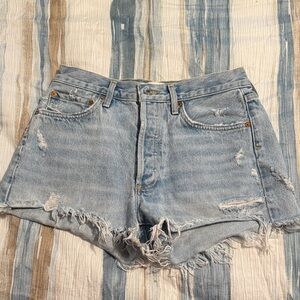 Agolde Parker Denim Cutoff Shorts